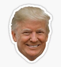 Donald Trump's Face (The Man The Myth, The Legend) Sticker