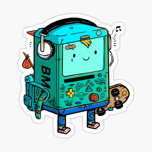 Artikel-Vorschau von Skater BMO, designt und verkauft von Pop-Geek.