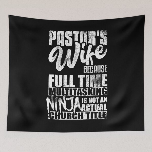 Item preview, Pastor's Wife Church Christian Mom Mother Ninja Joke designed and sold by Kieran Abbott.
