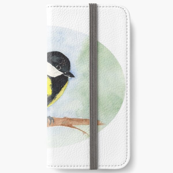 Kohlmeise, ellipse iPhone Flip-Case