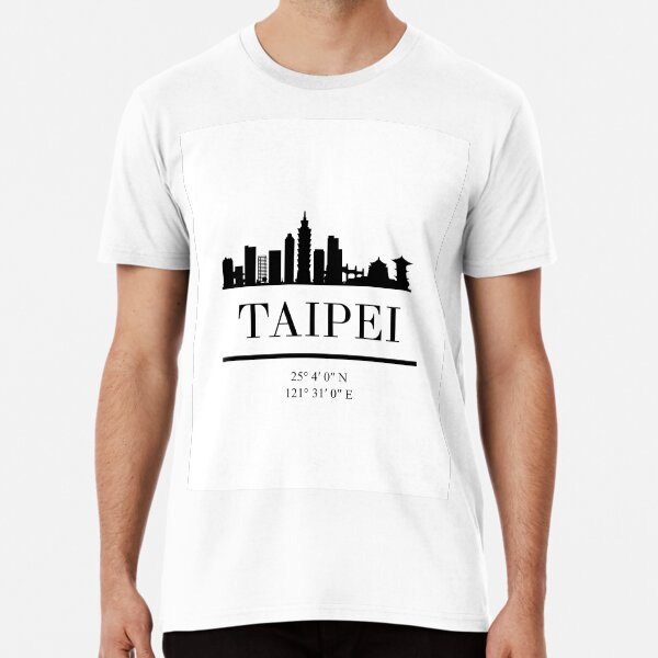 Item preview, TAIPEI TAIWAN BLACK SILHOUETTE SKYLINE ART designed and sold by deificusArt.