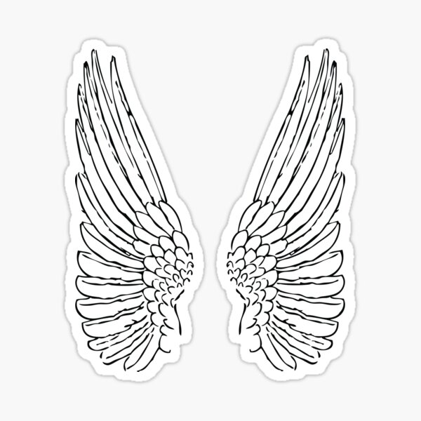 Angel Mom Stickers Redbubble - what are the angel wings in roblox called