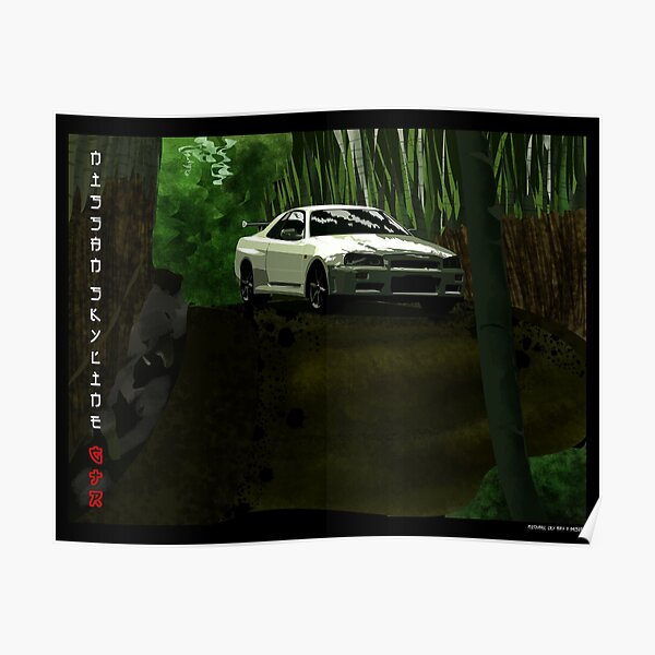 Skyline and Bamboo Poster