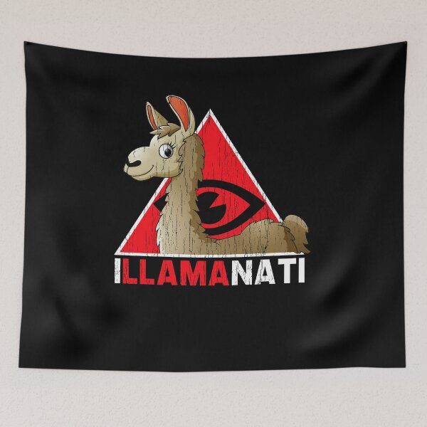 Item preview, Llama Pun Illuminati | Illamanati designed and sold by donpakito.