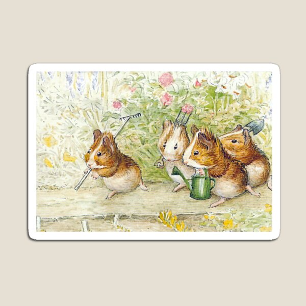 Item preview, Guinea Pig Gardeners - Beatrix Potter designed and sold by forgottenbeauty.