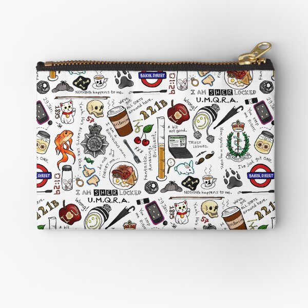 Sherlock Collage (color) Zipper Pouch