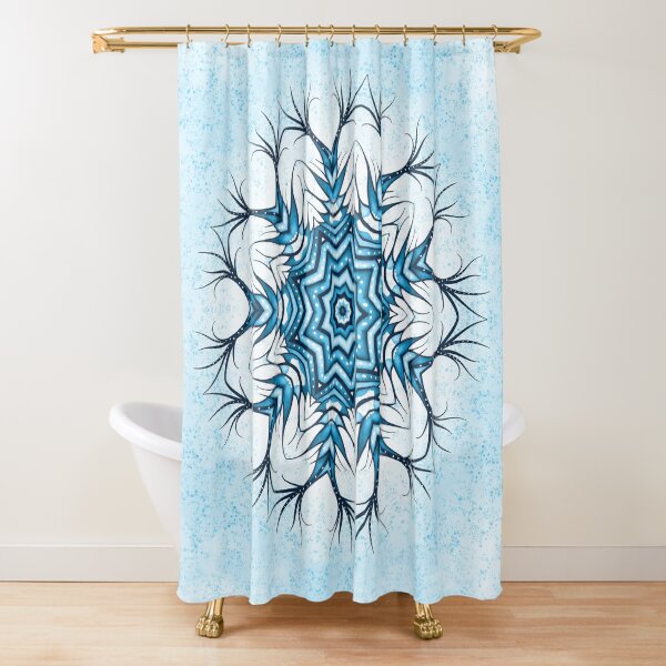 Item preview, Snowflake Mandala Blue Winter Mood designed and sold by Boriana Giormova.