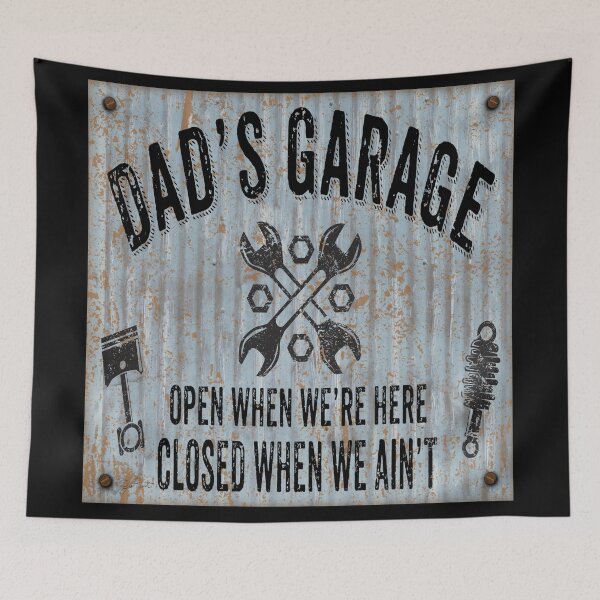 Item preview, Dads Garage On Sheet Metal designed and sold by Jean Plout.