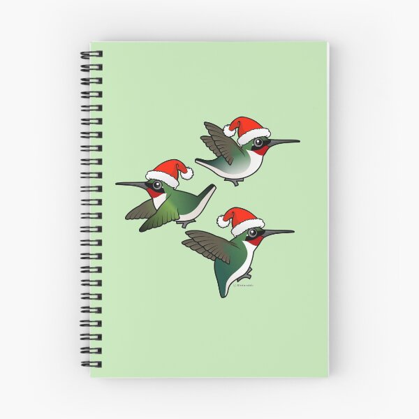 Item preview, Ruby-throated HummingSantas designed and sold by Birdorable.