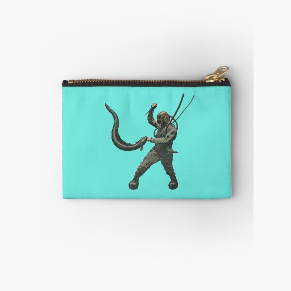 Item preview, Vintage Diver with Diving Helmet Fighting an Eel URM designed and sold by urmaddad.