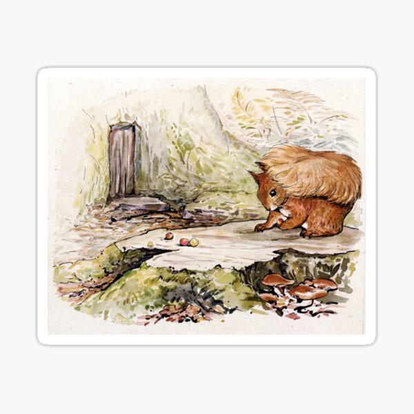 Item preview, Squirrel Nutkin - Beatrix Potter designed and sold by forgottenbeauty.