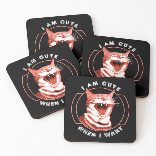Item preview, I Am Cute When I Want - Funny Cat Quotes designed and sold by TMBTM.