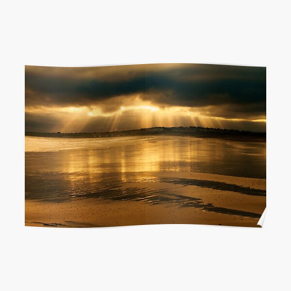 Donabate Strand in December Poster