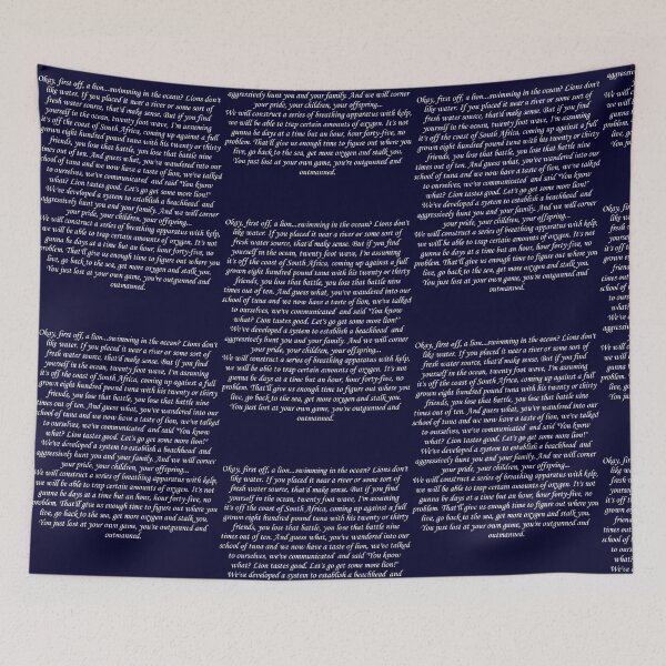 Item preview, Other guys lion v tuna white text designed and sold by Jarriet.
