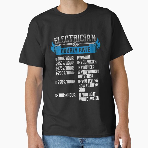 Item preview, Electrician Funny Hourly Rates designed and sold by tncgifts.