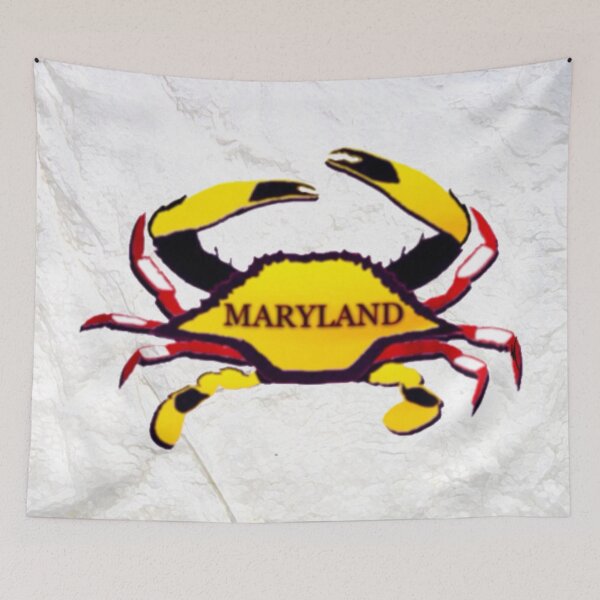 Item preview, Collage Of The Maryland Flag On A Blue Crab designed and sold by Mark Jesus-Allen.