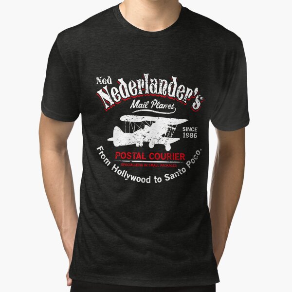 Ned Nederlander Mail Plane - Three Amigos Tri-blend T-Shirt