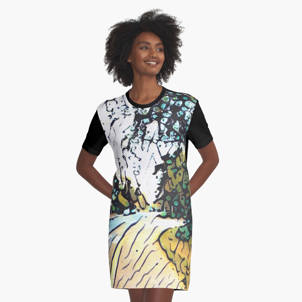 Item preview, Graphic T-Shirt Dress designed and sold by PetjaFromLilith.