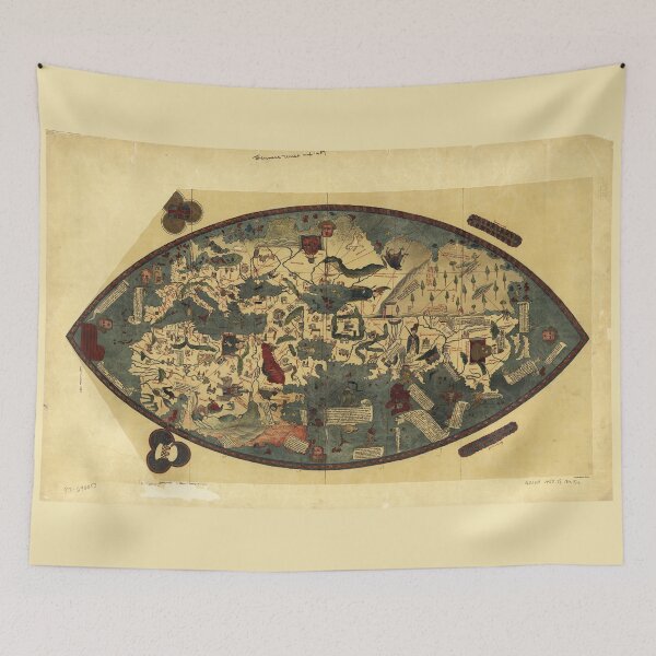 Item preview, Genoese World Map (1457) designed and sold by allhistory.