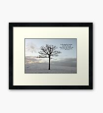 Invincible Summer - Light in the Dark Winter Framed Print