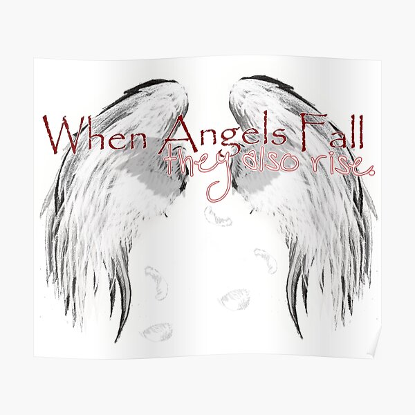 When Angels Fall Posters Redbubble - angel falls roblox