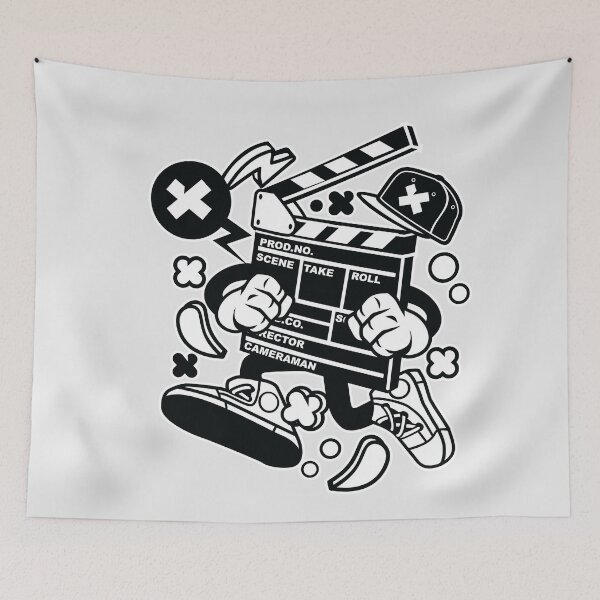 Item preview, Clapperboard Cartoon Character - Funny illustration - who doesn't love playing clapper, clapboard, clacker, and ACTION ! (W) designed and sold by Nickelparis.