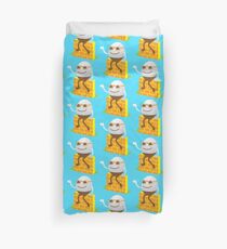 Cute Humpty Dumpty on a brick wall Duvet Cover