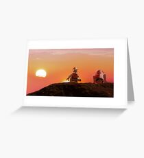 A Tatooine Sunset Greeting Card