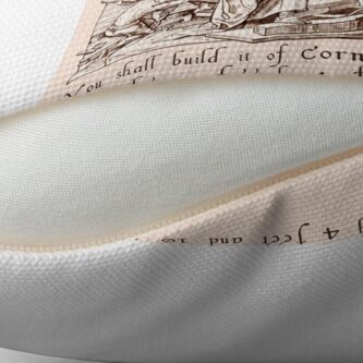 Alternate view of The vision of St Piran Throw Pillow