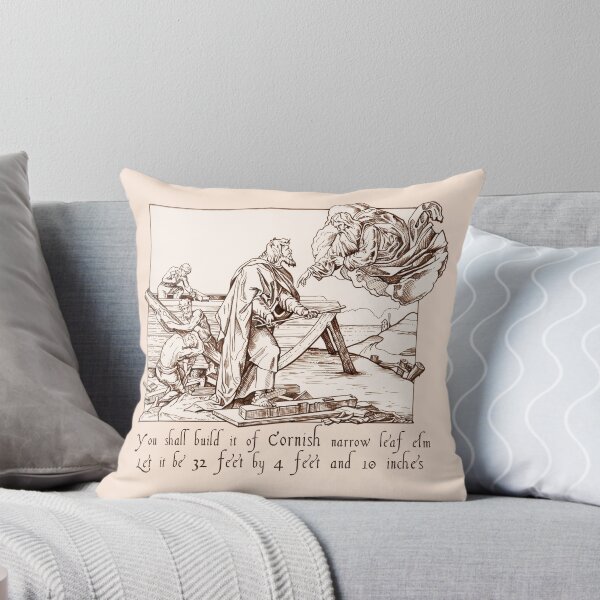 The vision of St Piran Throw Pillow