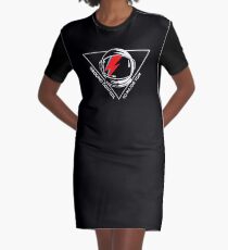 Tribute to David Bowie Graphic T-Shirt Dress