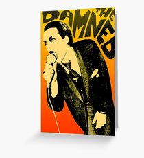 Dave Vanian - Das verdammte Tourplakat Grußkarte