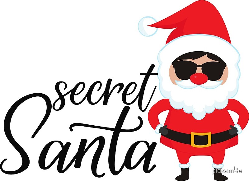 "Secret Santa. Lettering. Winter Holiday Design" By Pidzam4e | Redbubble