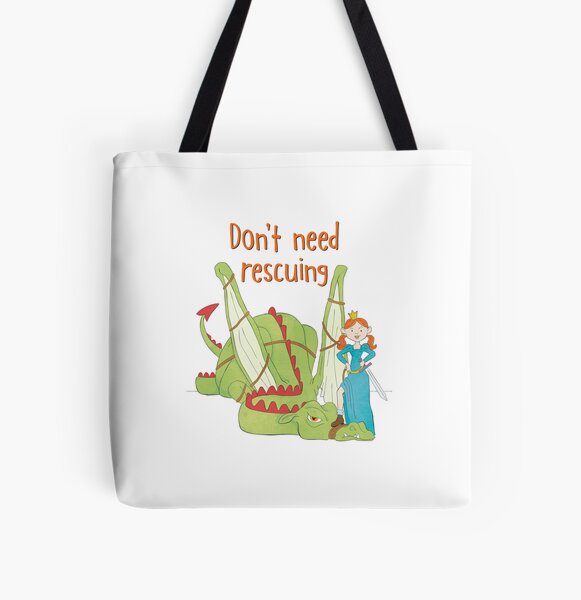 Dragon rescue All Over Print Tote Bag