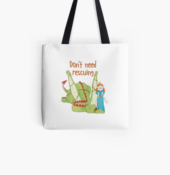 Dragon rescue All Over Print Tote Bag