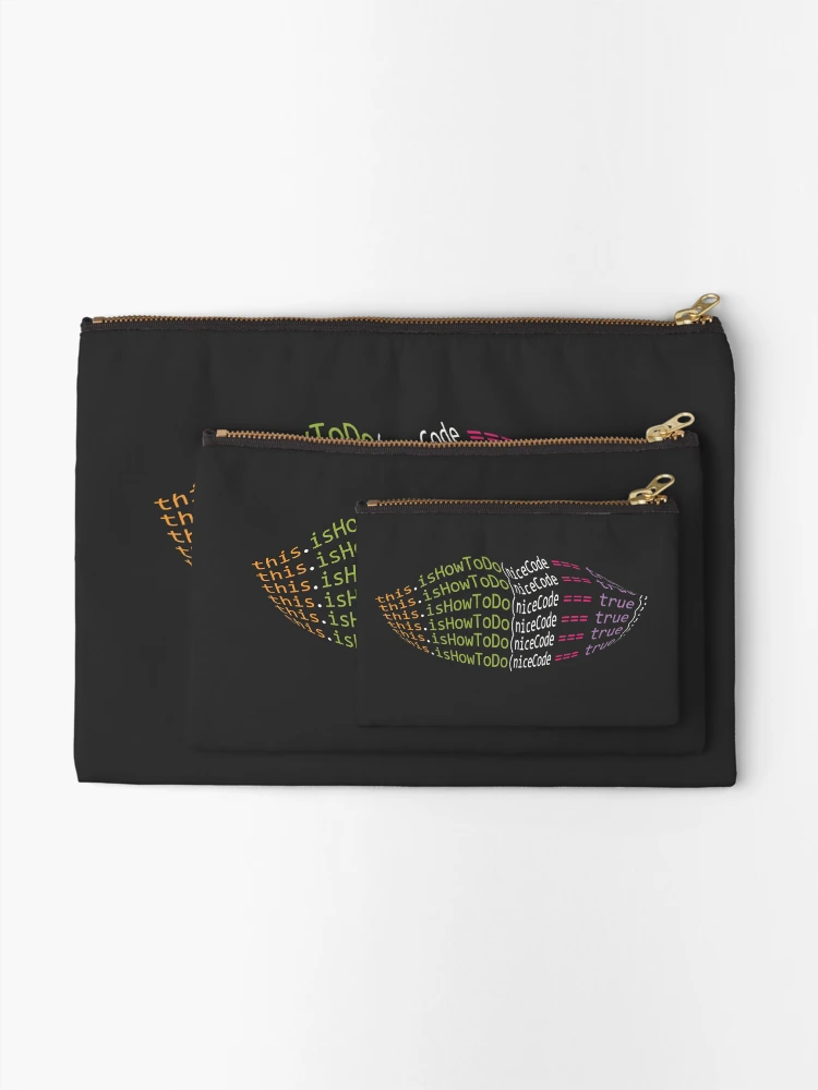 Thumbnail 2 of 4, Zipper Pouch, thisIsHowToDoNiceCode designed and sold by TrendyCoder.