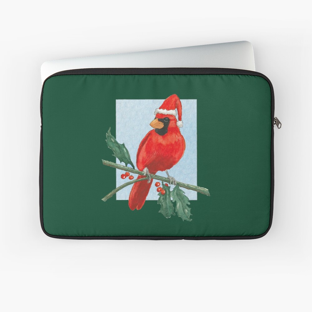 Cardinal Bird, Crow and Santa Hat Pillow Top – Akasia