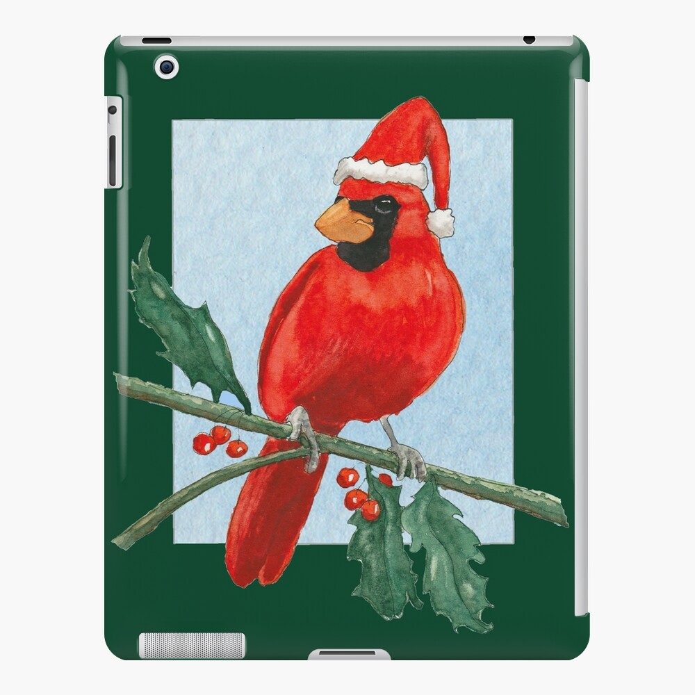 Cardinal Bird, Crow and Santa Hat Pillow Top – Akasia