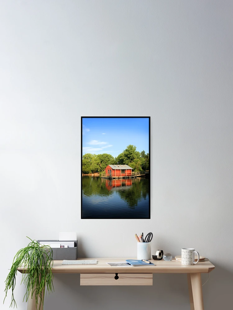Thumbnail 2 of 3, Poster, Boathouse Reflection designed and sold by Rdestruction.