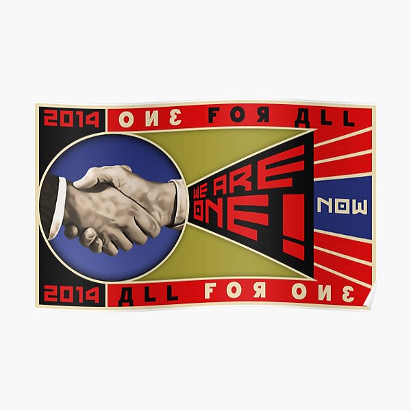 "Workers Unite!" - Russian Constructivist Poster Poster