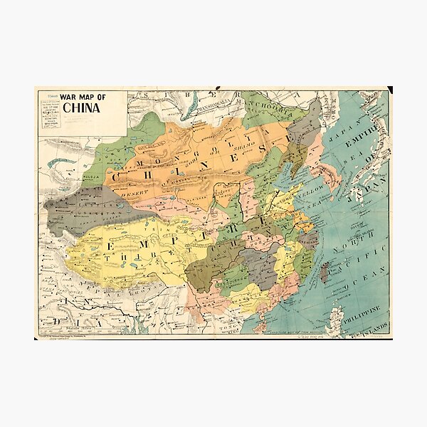志那詳密大地図 掛軸仕立 戦前中国地図 160cm