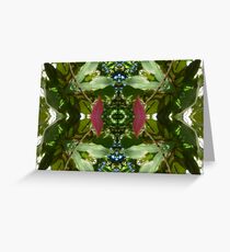 Leaves Over Glass Greeting Card