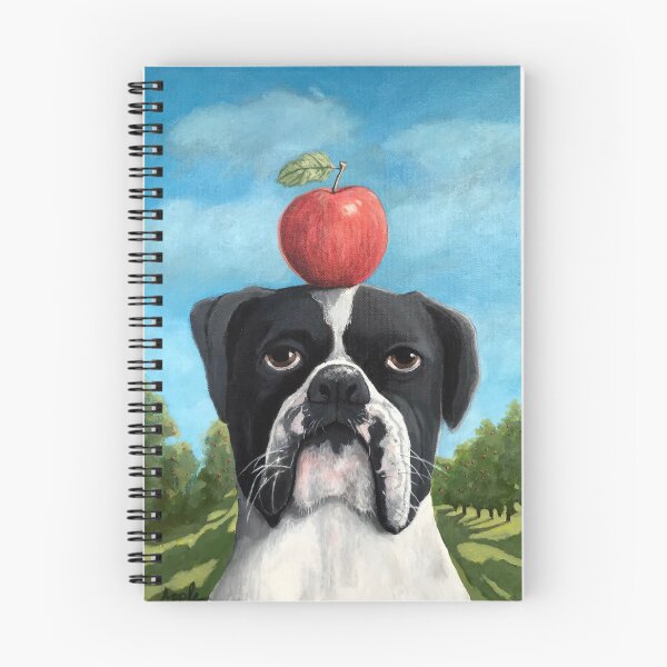 Item preview, June - Boxer dog portrait oil painting designed and sold by LindaAppleArt.