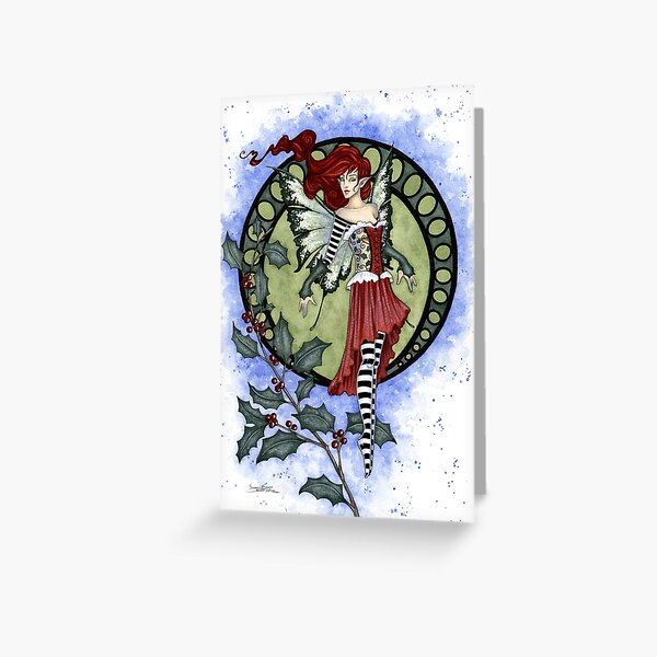 Item preview, Holly Fairy designed and sold by AmyBrownArt.