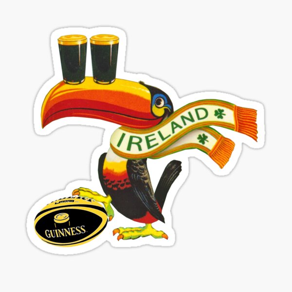 Tucán de Irlanda Pegatina