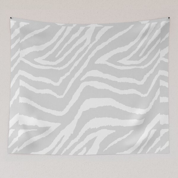 Item preview, ZEBRA GRAY AND WHITE ANIMAL PRINT designed and sold by Overthetopsm.