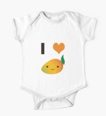 Ich liebe Mango Kurzärmeliger Einteiler