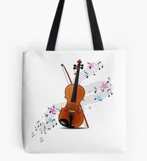 Violin music Tote Bag