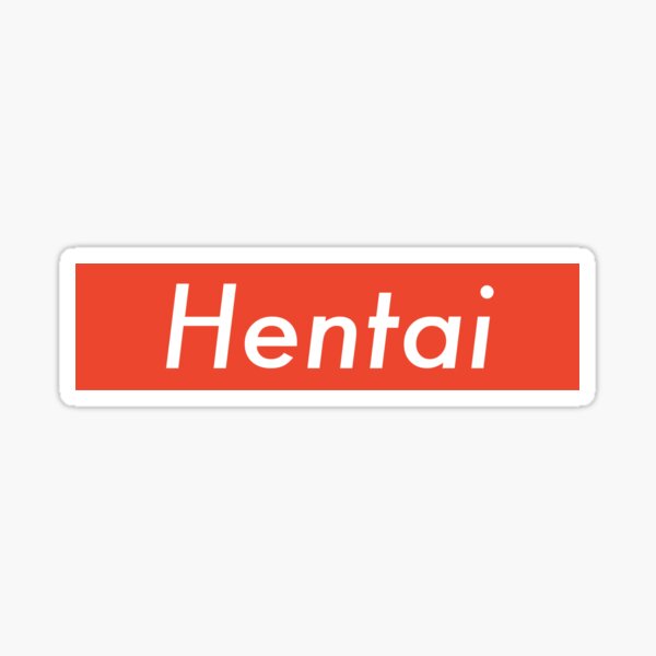 Hentai Anime Box Logo Sticker for Sale by PlatinumSales