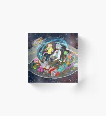 Rick and Morty cut-away Acrylic Block